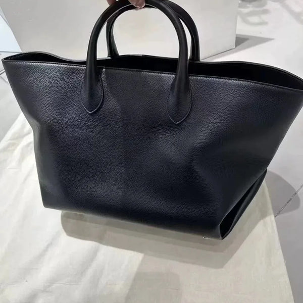 Women’s Genuine Leather Large Tote – Luxury Designer Vintage Handbag