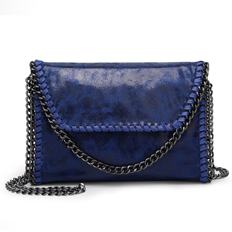 Women’s Chic Chain Crossbody – Elegant Solid Shoulder Bag