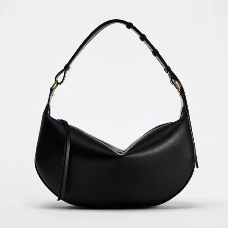 Women’s Retro Red Dumpling Bag Large-Capacity Fashion Shoulder & Crossbody Handbag