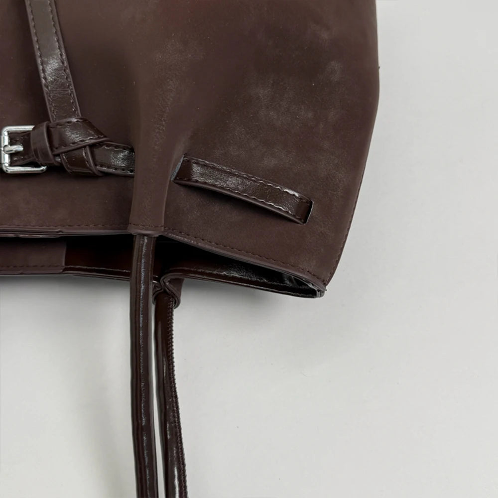 Women’s Retro Underarm Bag Trendy Large Capacity Shoulder Tote