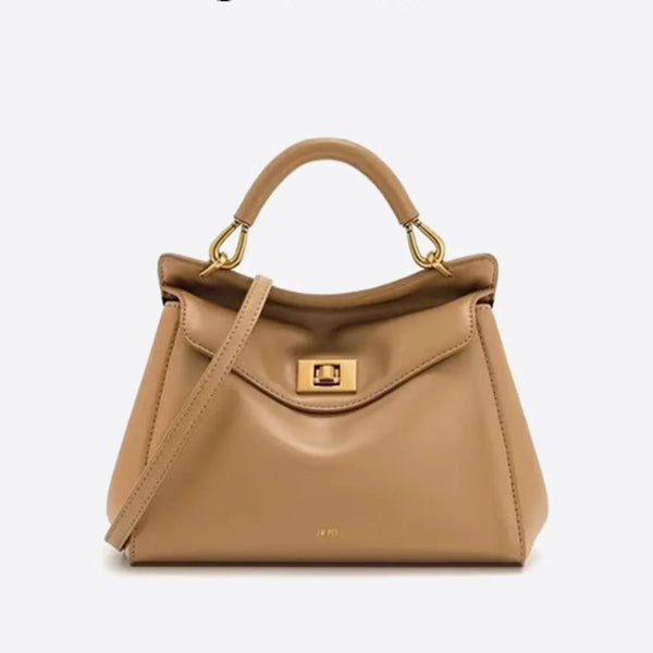 Women’s Lucia Lock Handbag – Luxury Lightweight Shoulder & Crossbody Bag