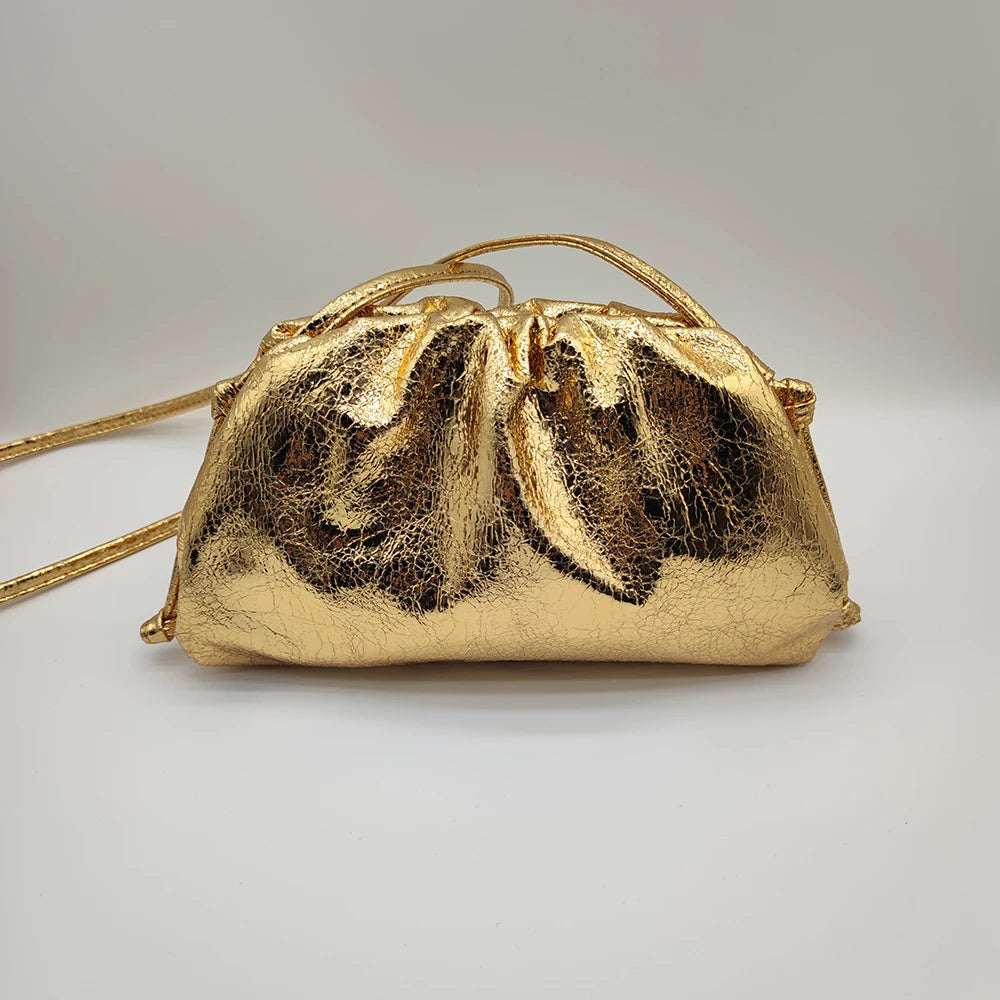 Women’s Elegant Cloud Dumpling Bag Small Fashionable Shoulder Handbag