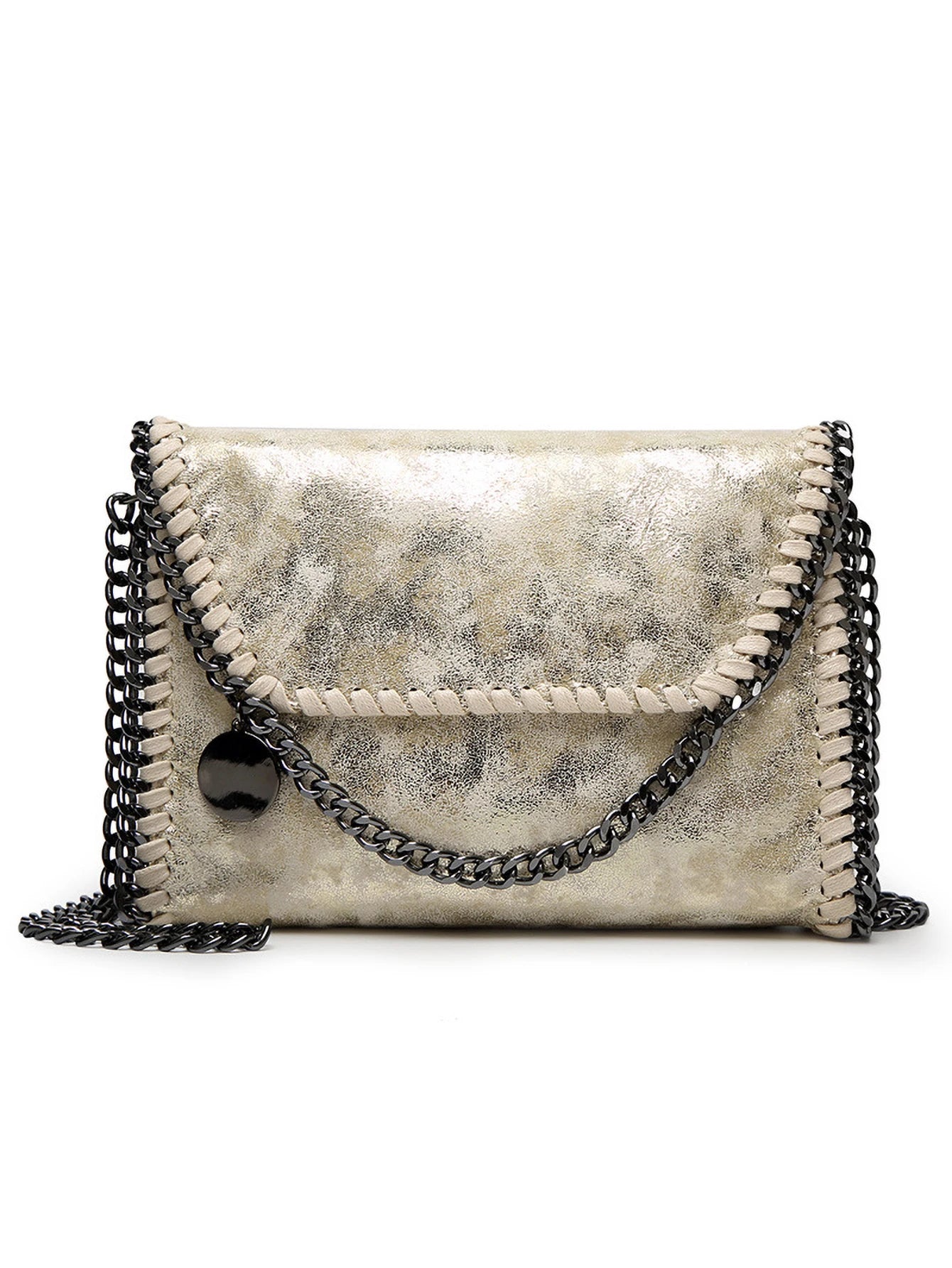 Women’s Trendy Chain Baguette Bag – Casual & Versatile Shoulder Purse