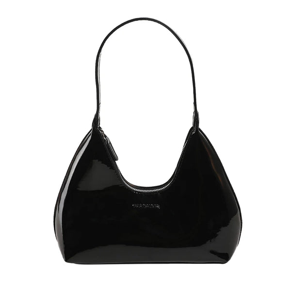 Women’s Trendy Crescent Handbag Solid Color Shoulder Tote