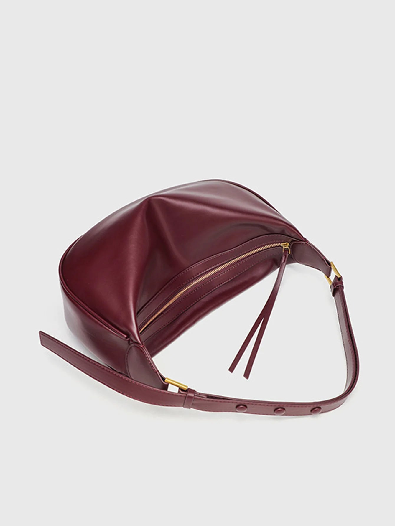 Women’s Retro Red Dumpling Bag Large-Capacity Fashion Shoulder & Crossbody Handbag