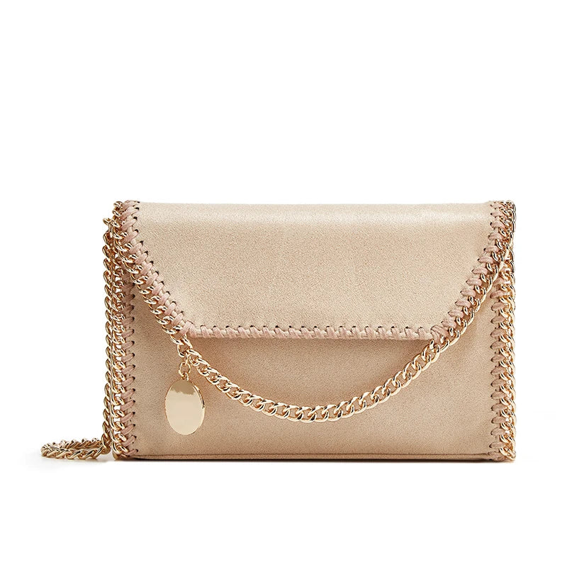 Women’s Luxury Handwoven Shoulder Bag – Chain Strap Crossbody Tote