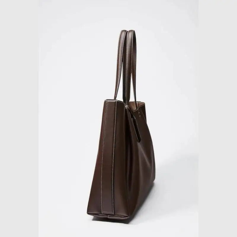 Women’s Clip Tote Bag Fashionable Top Handle Shoulder Handbag