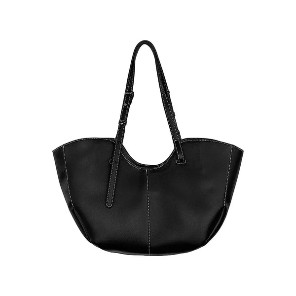 Women’s Vintage Large-Capacity Handbag – Leather Shoulder Tote for Commuting & Shopping
