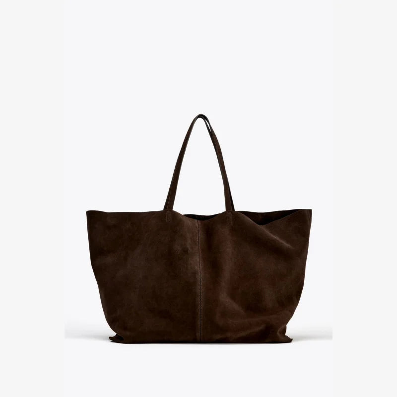Women’s Elegant Suede Tote Bag High-End Large Capacity Handbag