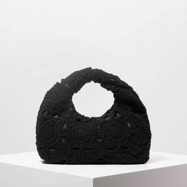 Pattern Hollow Woven Handbag，Bohemia Beach Bags for Women，Crochet Set，Beach Accessories Women，Travel Must Haves（Random Pattern）