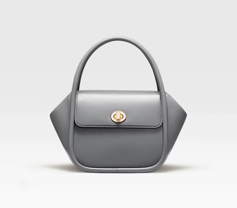 Women's Winter Wool & Leather Handbag – Fashion Bento Evening Shoulder Bag, Luxury Brand Purse